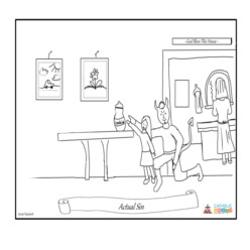 Actual Sin - Coloring Page